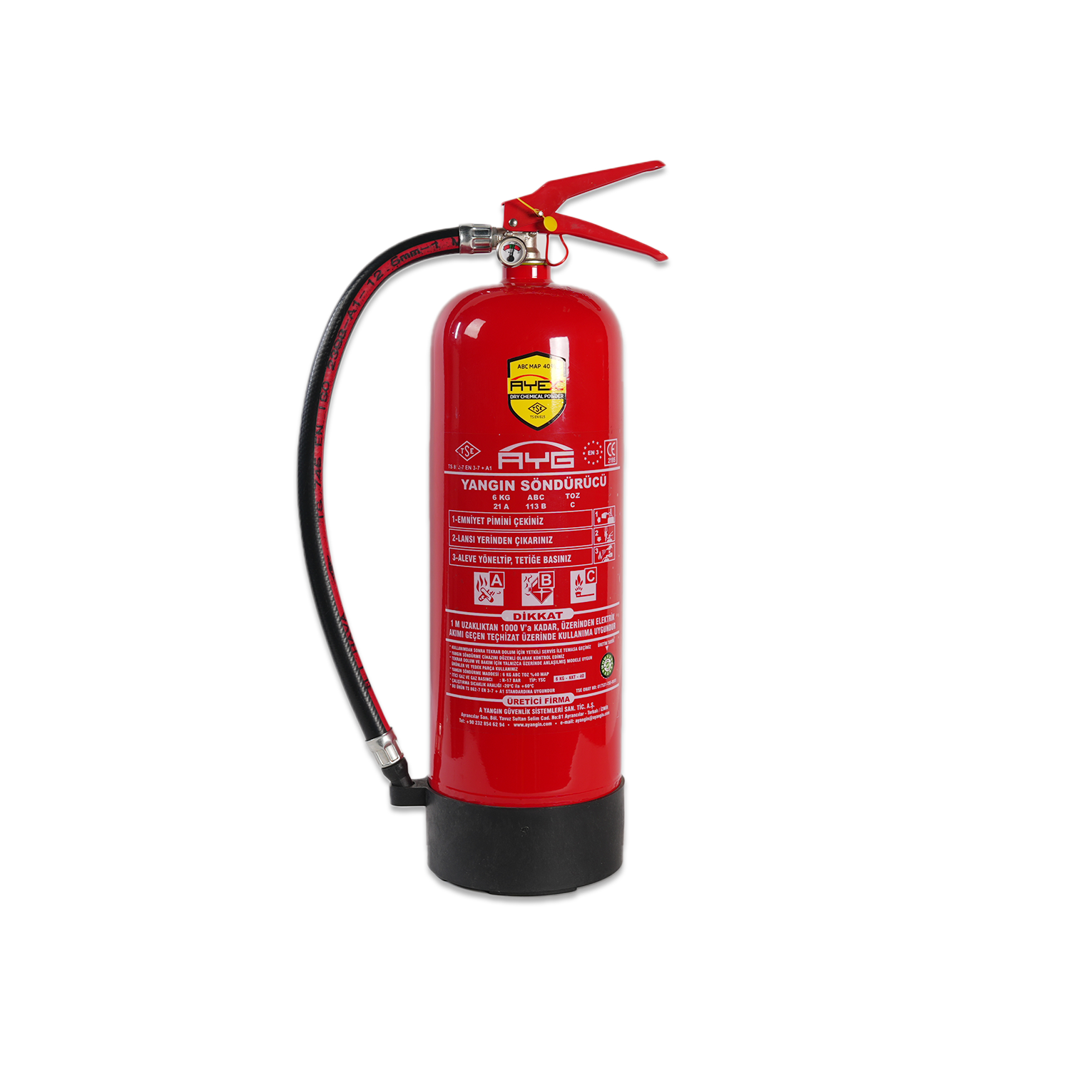 KKT ABC MAP %40 Yangın Söndürme Cihazı 6 Kg
