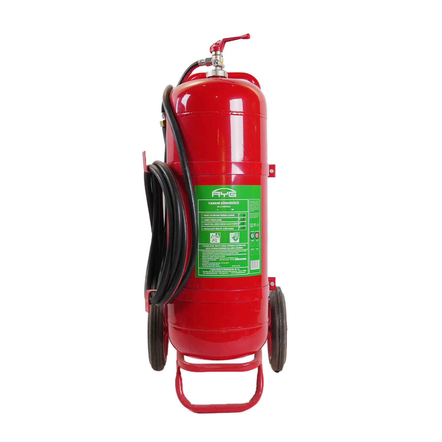 BIOVERSAL %10 ABF Köpüklü Yangın Söndürme Cihazı Arabalı 50 Lt