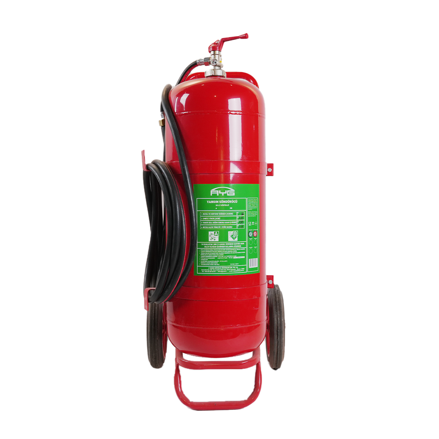 BIOVERSAL %10 ABF Köpüklü Yangın Söndürme Cihazı Arabalı 50 Lt